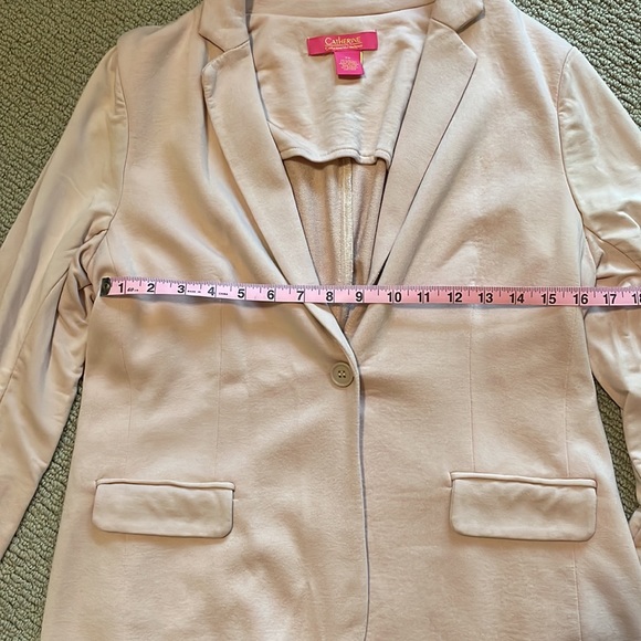 Catherine MaLandrino, pink knit blazer, XS - Picture 5 of 6
